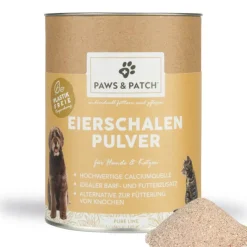 Paws & Patch EIERSCHALEN Pulver für Hunde und Katzen | 350 g