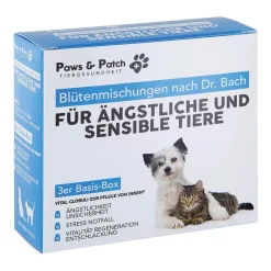 Paws & Patch 3er Basis-Box für ÄNGSTLICHE & SENSIBLE TIERE | 3 x 30 g
