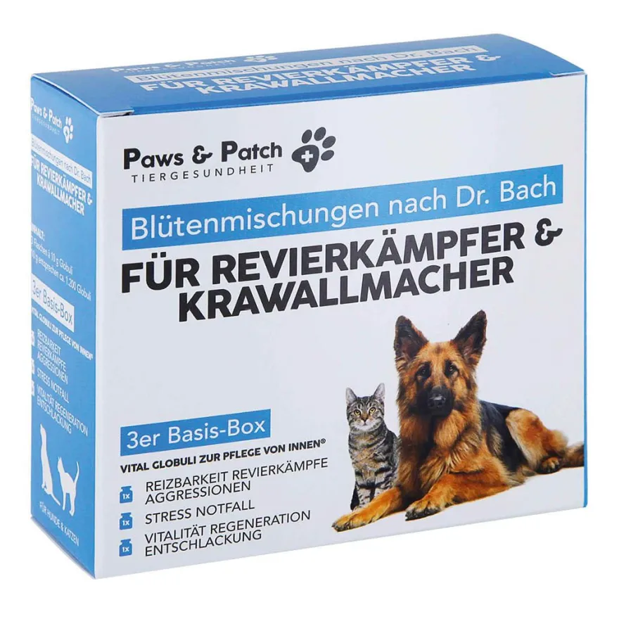 Paws & Patch 3er Basis-Box für REVIERKÄMPFER & KRAWALLMACHER | 3 x 30 g
