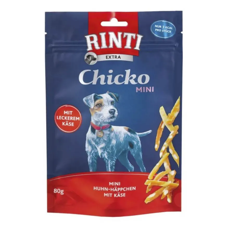 Rinti Chicko Mini Käsewürfel Huhn | 80 g