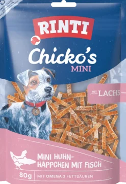 Rinti Mini Chicko Häppchen mit Lachs | 80 g