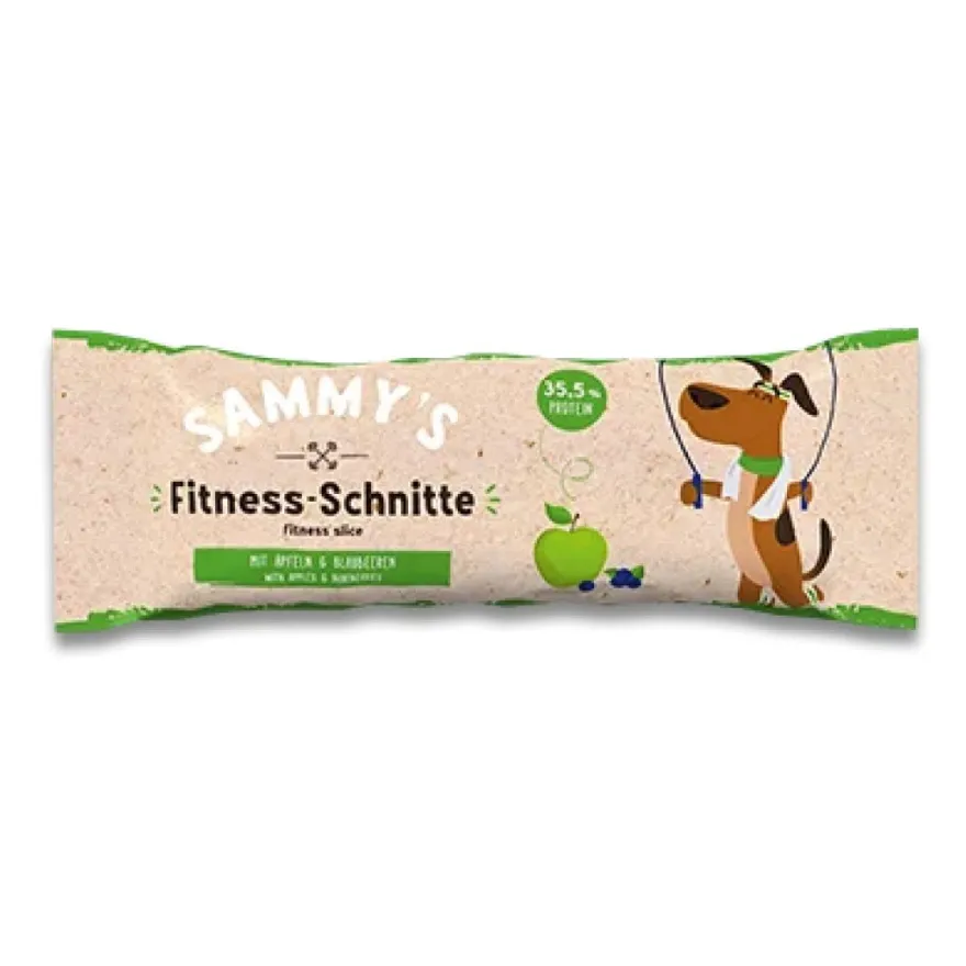 Sammy´s Fitness-Schnitte mit Äpfel & Blaubeeren | 25 g
