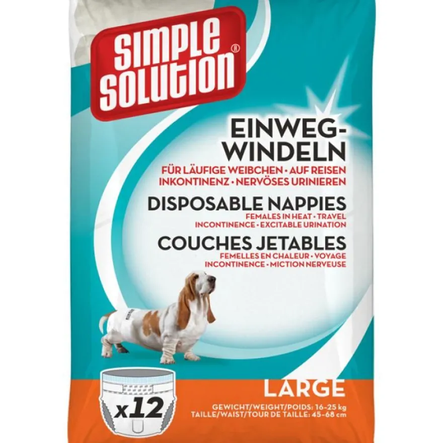 Simple Solution Einwegwindel | 12 x Large