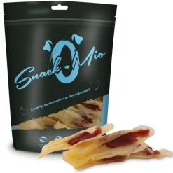 SnackOMio Hundesnack Knusprige Kaninchenohren an Hühnerbrustfilet | 70 g
