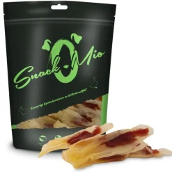 SnackOMio Hundesnack Knusprige Kaninchenohren an Entenbrustfilet | 70 g