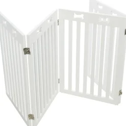 TRIXIE Absperrgitter, MDF, 4-teilig, weiß | 60–160 x 75 cm