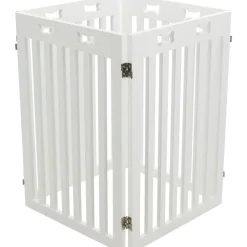 TRIXIE Absperrgitter, MDF, 4-teilig, weiß | 60–160 x 75 cm