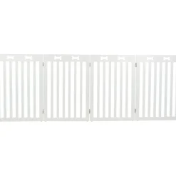 TRIXIE Absperrgitter, MDF, 4-teilig, weiß | 60–160 x 75 cm