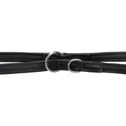 TRIXIE Active Comfort V-Leine, Leder, schwarz | S–M: 2.00 m/20 mm