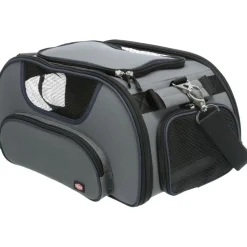 TRIXIE Airline Tasche Wings, grau/blau | 28 x 23 x 46 cm