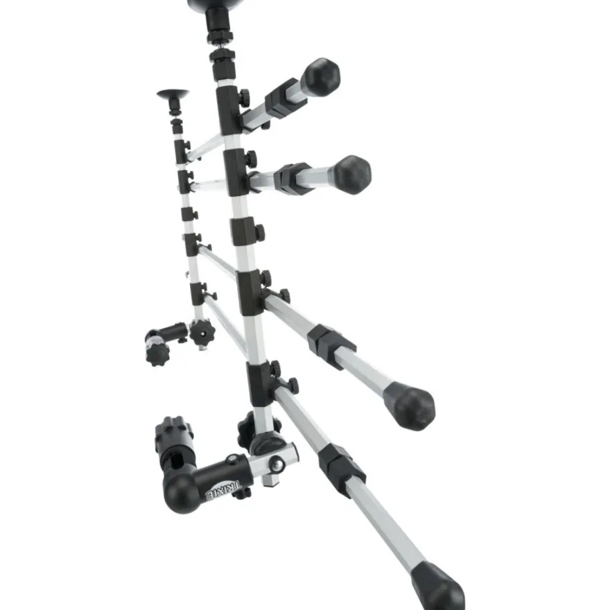 TRIXIE Auto-Gitter, mit Kopfstützenfixierung, silber/schwarz | Breite: 105–172 cm Höhe: 46–60 cm