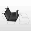 TRIXIE Auto-Schondecke, schwarz/beige | 1.40 x 1.45 m