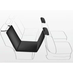 TRIXIE Auto-Schondecke, teilbar, schwarz | 1.45 x 1.60 m
