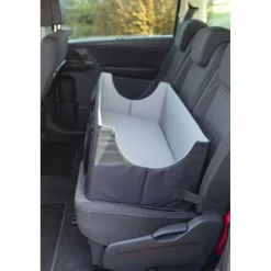 TRIXIE Autositz, doppelt, schwarz/grau | 80 x 28 x 39 cm