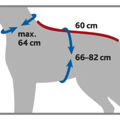 TRIXIE Bademantel für Hunde, Frottee, grau | L: 60 cm