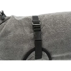 TRIXIE Bademantel für Hunde, Frottee, grau | L: 60 cm