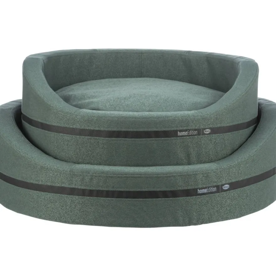 TRIXIE Bett CityStyle, oval, dunkelgrau | 65 x 55 cm