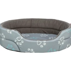 TRIXIE Bett Jimmy, oval, hellgrau/dunkelgrau | 45 × 35 cm