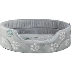 TRIXIE Bett Jimmy Soft, oval, hellgrau | 45 × 35 cm