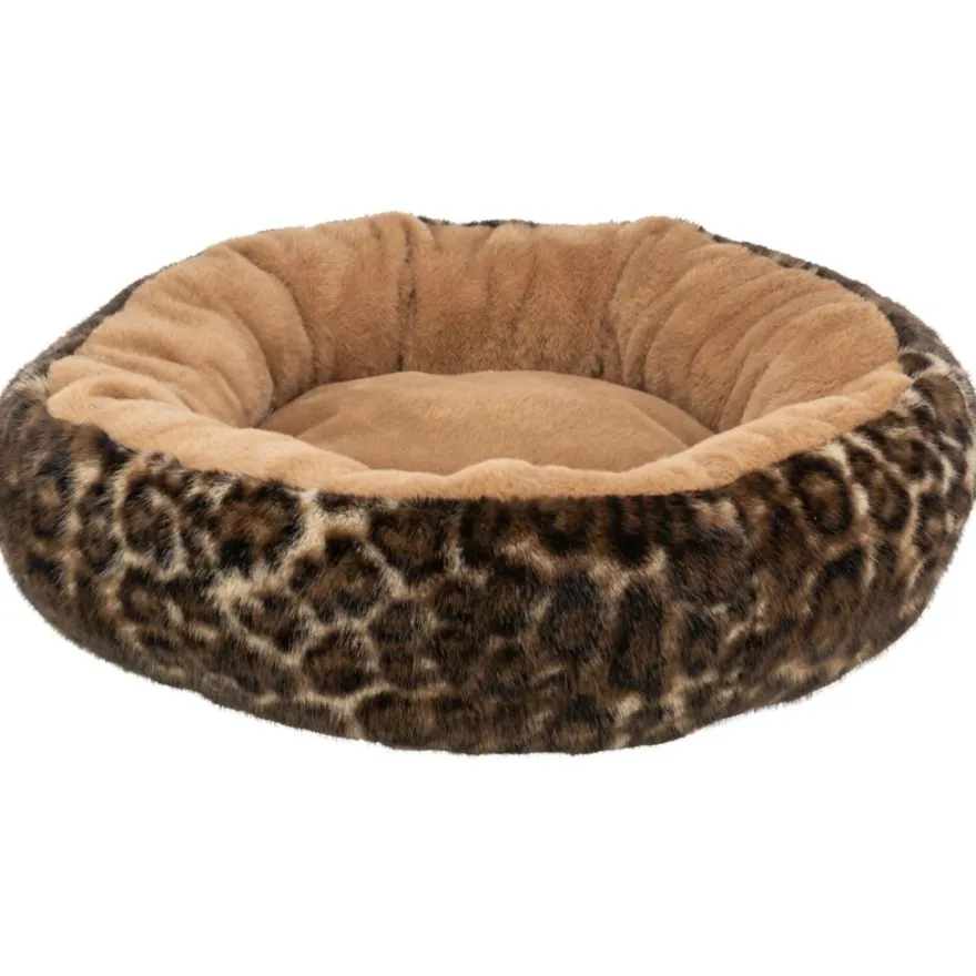 TRIXIE Bett Leo, oval, hellbraun/braun | ø 50 cm