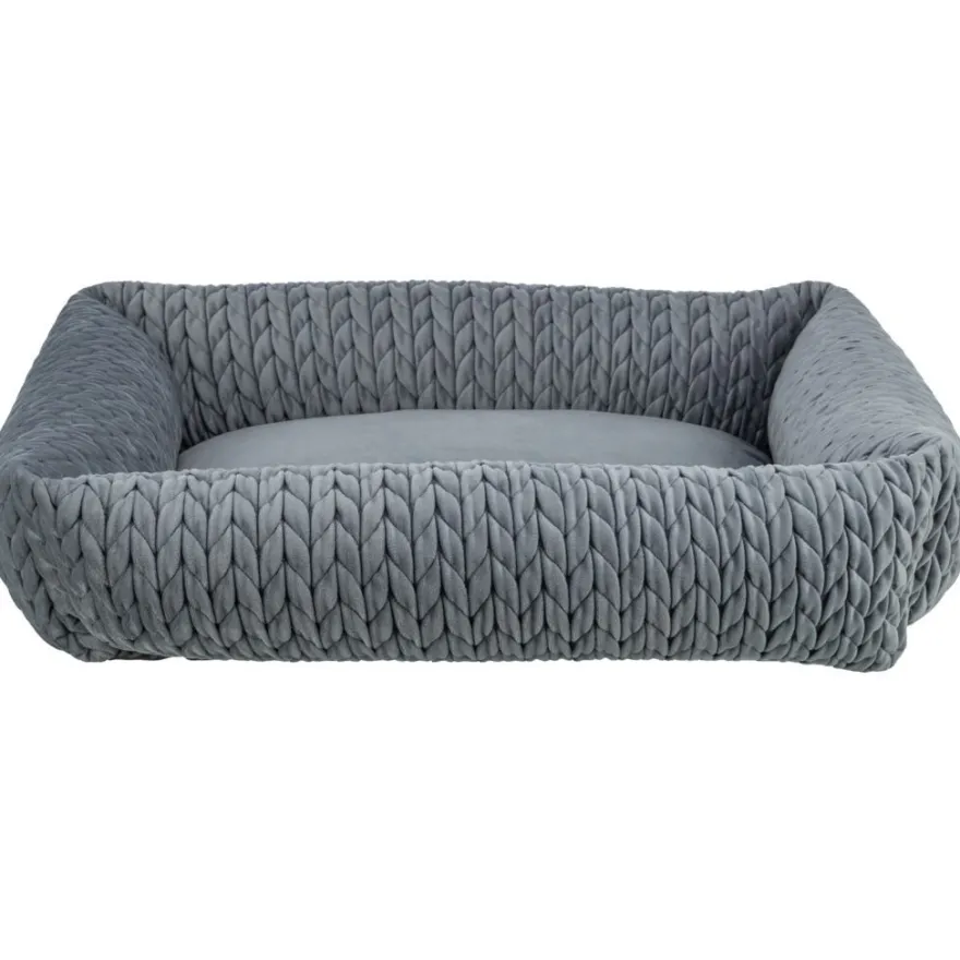 TRIXIE Bett Livia, eckig, grau | 65 × 50 cm