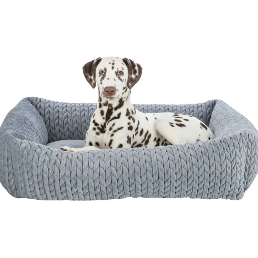 TRIXIE Bett Livia, eckig, grau | 65 × 50 cm