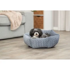 TRIXIE Bett Livia, rund, grau | ø 50 cm