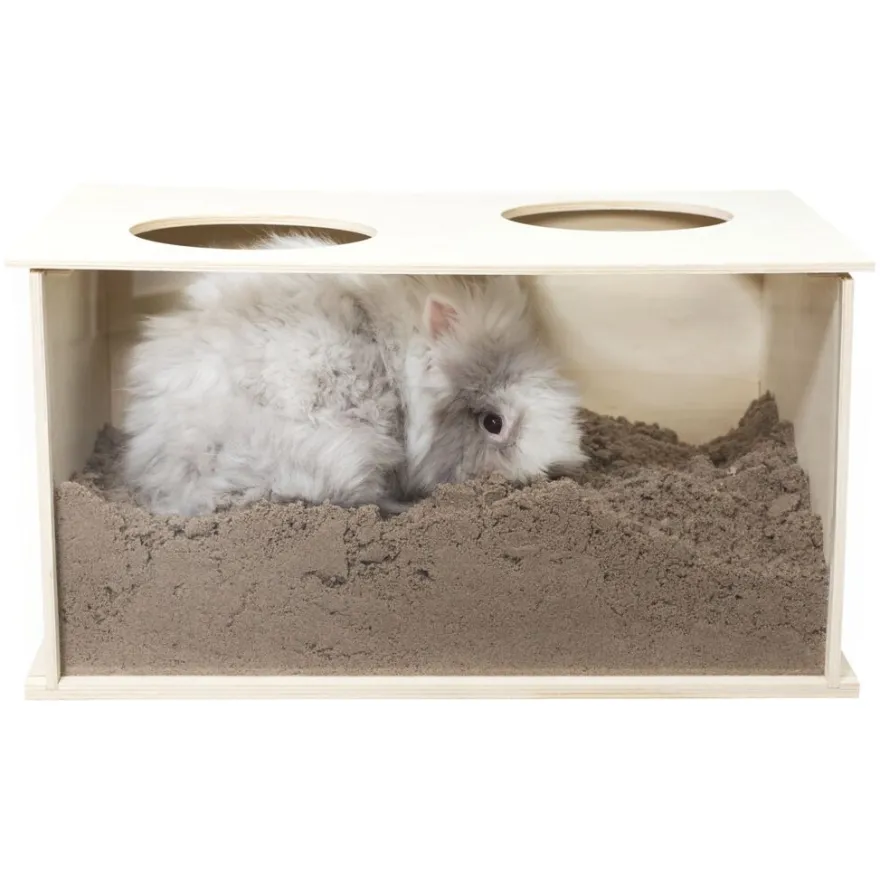 TRIXIE Buddelkiste, Kaninchen, Holz | 58 x 30 x 38 cm