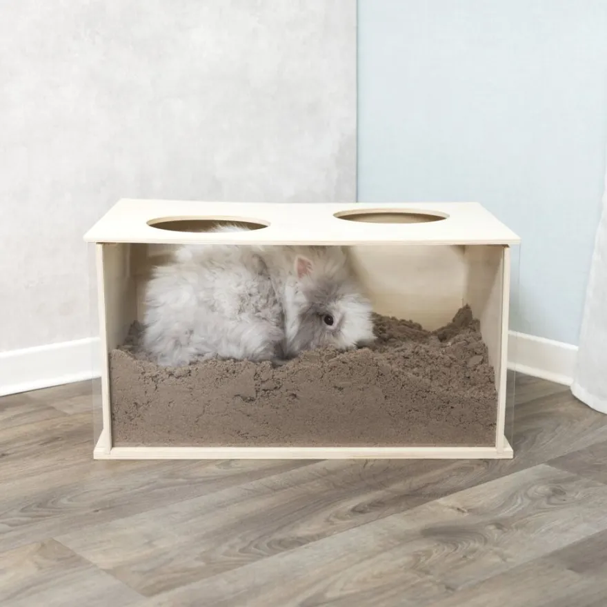 TRIXIE Buddelkiste, Kaninchen, Holz | 58 x 30 x 38 cm