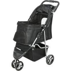 TRIXIE Buggy, schwarz | 47 x 100 x 80 cm