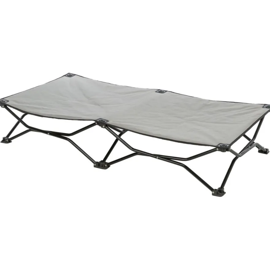 TRIXIE Camping-Bett für Hunde, beige/schwarz | 120 × 22 × 60 cm