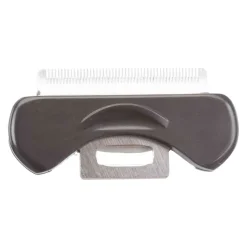TRIXIE Carding-Striegel, dunkelgrau/blau | 7 × 15 cm