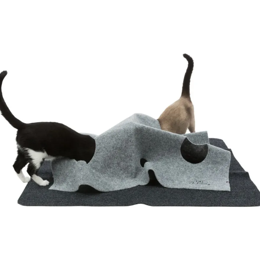 TRIXIE Cat Activity Adventure Carpet, Polyester/TPR | 99 x 99 cm