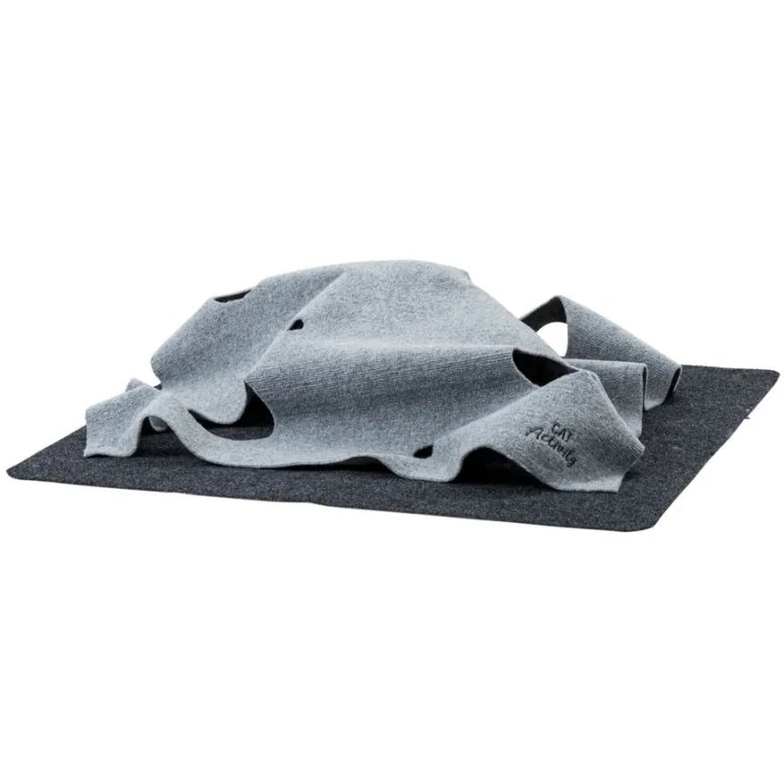 TRIXIE Cat Activity Adventure Carpet, Polyester/TPR | 99 x 99 cm