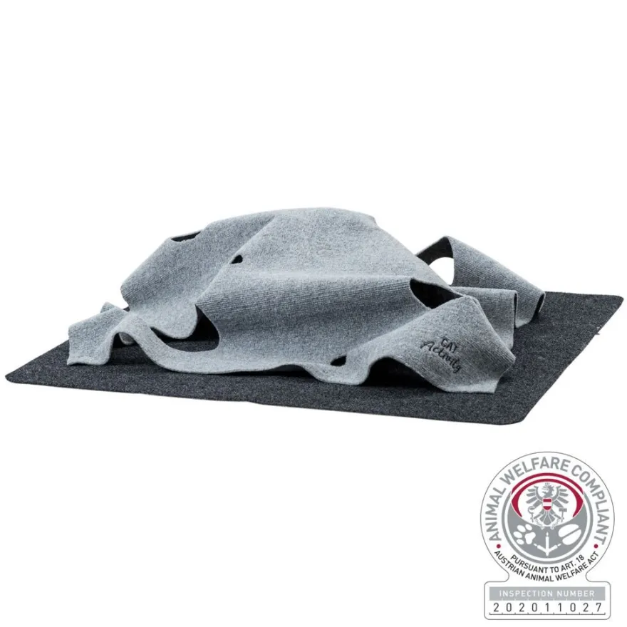 TRIXIE Cat Activity Adventure Carpet, Polyester/TPR | 99 x 99 cm