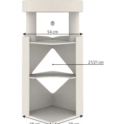 TRIXIE Cat Tower Arma, grau/weiß | 98 cm