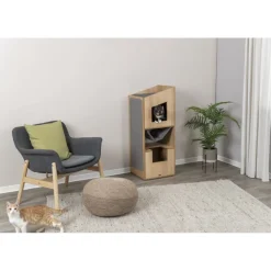 TRIXIE Cat Tower CityStyle, braun/grau | 105 cm
