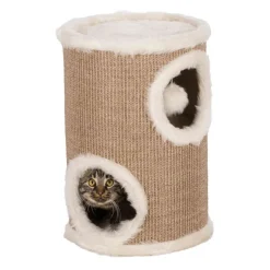TRIXIE Cat Tower Edoardo, taupe/creme | 50 cm
