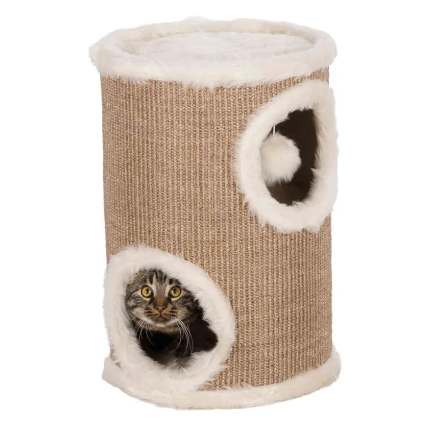 TRIXIE Cat Tower Edoardo, taupe/creme | 50 cm