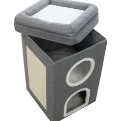 TRIXIE Cat Tower Saul, grau | 64 cm