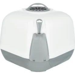 TRIXIE Ecktoilette Maro, mit Haube, hellgrau/granit | 60 x 43 x 52 cm