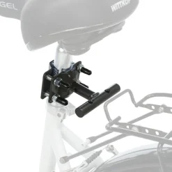 TRIXIE Ersatzhalter für Sattelstange für Biker-Set Fahrradhalterung für Hunde, grafit