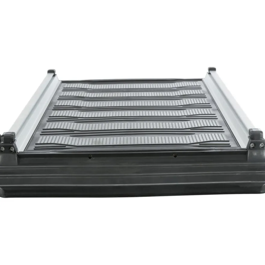 TRIXIE 3-fach Teleskop-Rampe, Aluminium/TPR, schwarz/grau | 40 x 78–175 cm