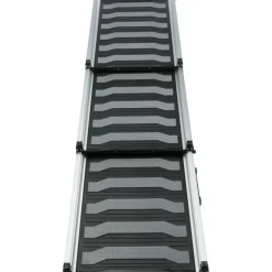 TRIXIE 3-fach Teleskop-Rampe, Aluminium/TPR, schwarz/grau | 40 x 78–175 cm