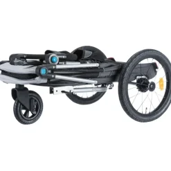 TRIXIE Fahrrad-Anhänger, Schnell-Falt-Funktion, grau | S: 58 x 93 x 74/114 cm