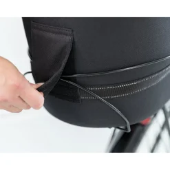 TRIXIE Fahrradkorb Long für Gepäckträger, EVA, schwarz | 29 x 49 x 60 cm