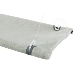 TRIXIE Fenster-Liegeplatz, Velours, grau | 50 x 30 cm