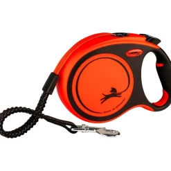 TRIXIE flexi XTREME, Gurt, schwarz/orange, 8m | L