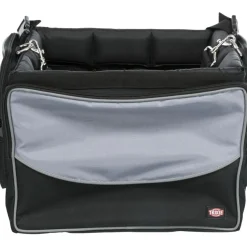 TRIXIE Front-Box für Fahrräder, schwarz/grau | 41 x 26 x 26 cm