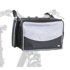TRIXIE Front-Box für Fahrräder, schwarz/grau | 41 x 26 x 26 cm